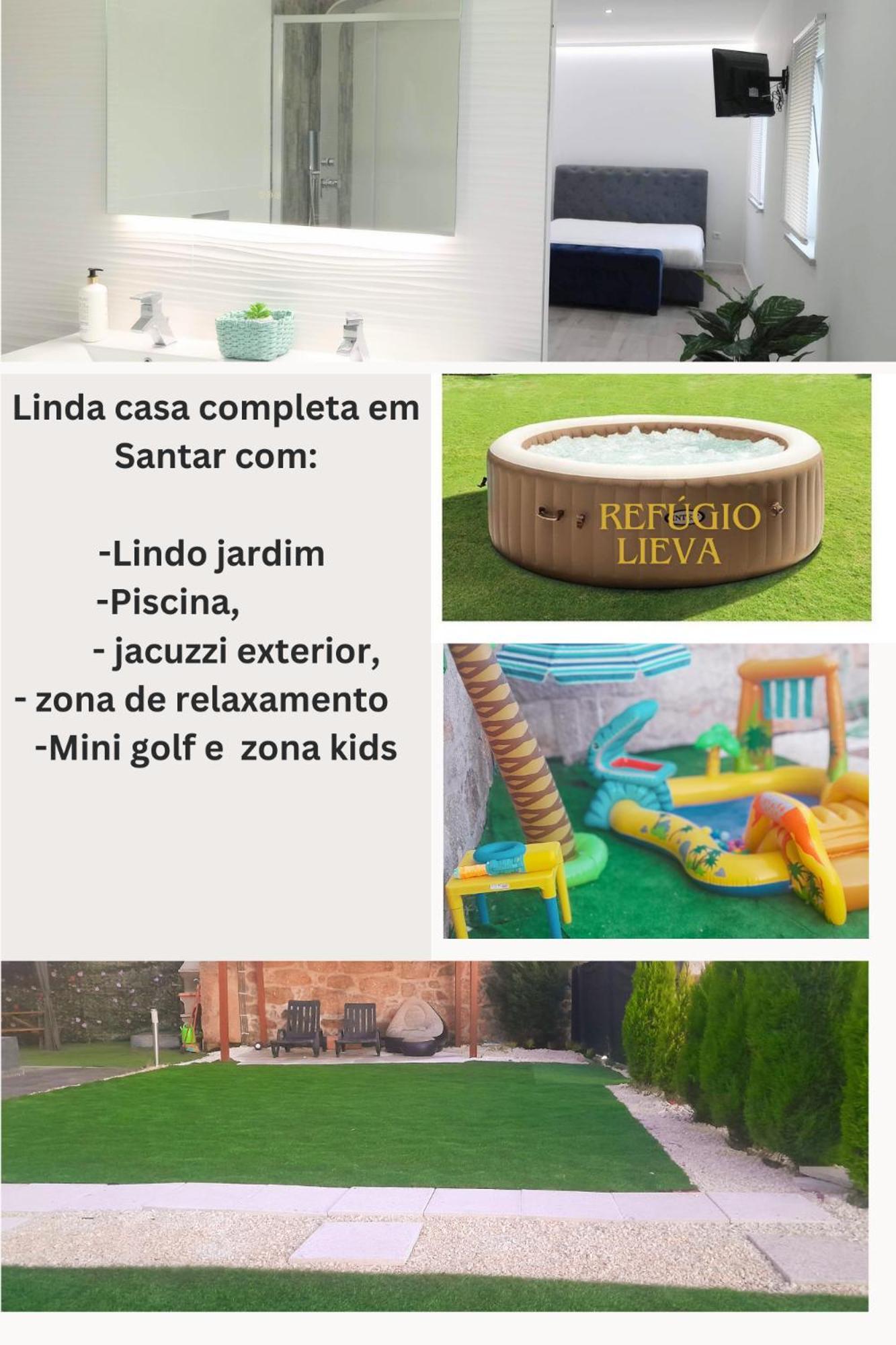 Casa Incrivel Refugio Lieva ,Piscina , Jacuzzi Exterior E Zona Kids Apartment Nelas Exterior photo